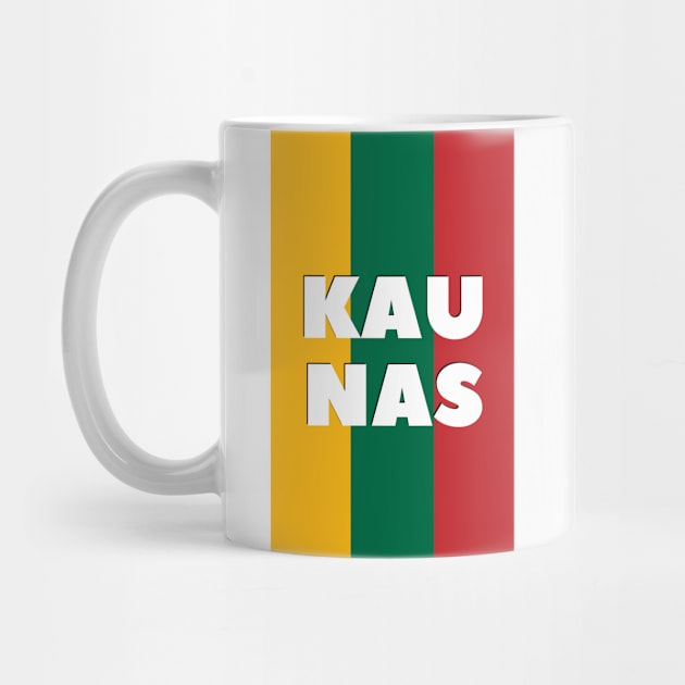 Kaunas City in Lithuanian Flag Vertical by aybe7elf